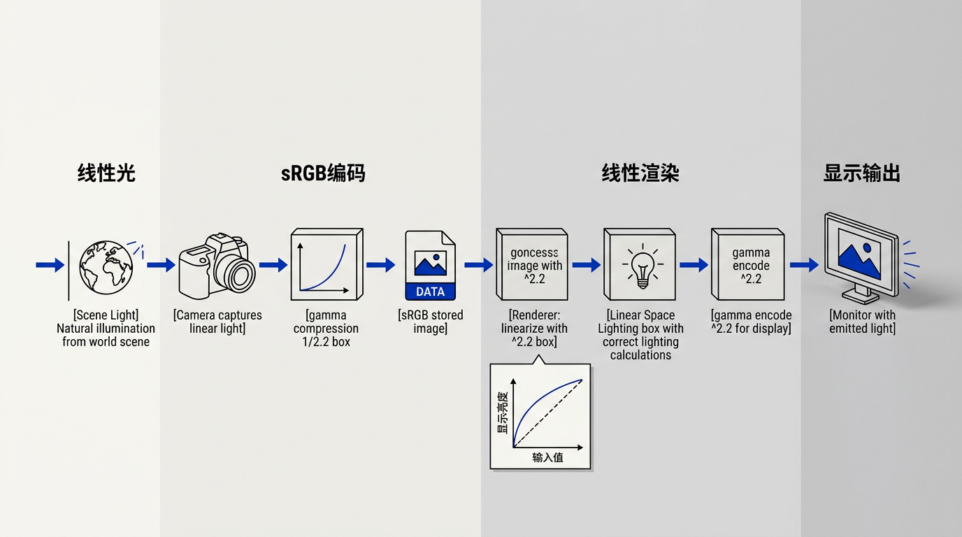 伽马校正管线