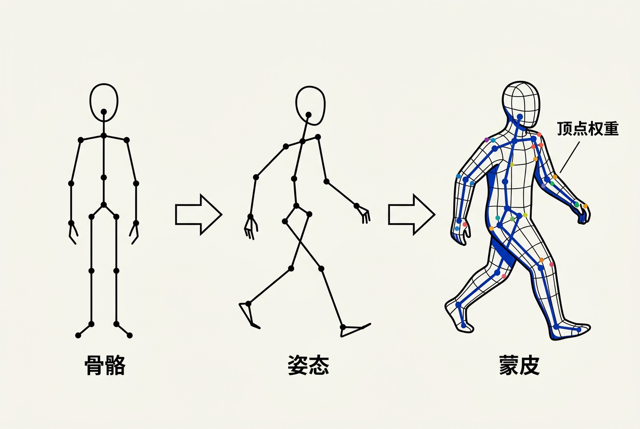 骨骼蒙皮