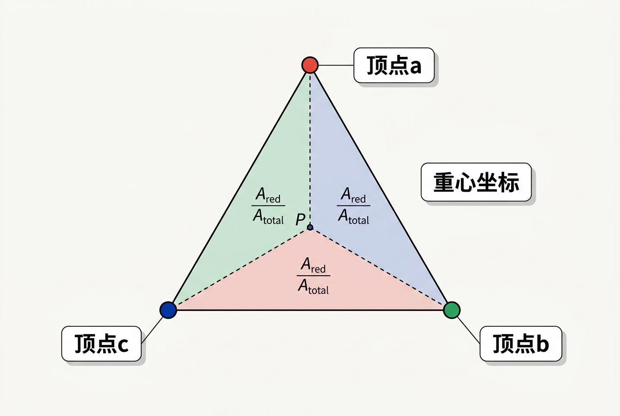 重心坐标——三角形内点的插值方法