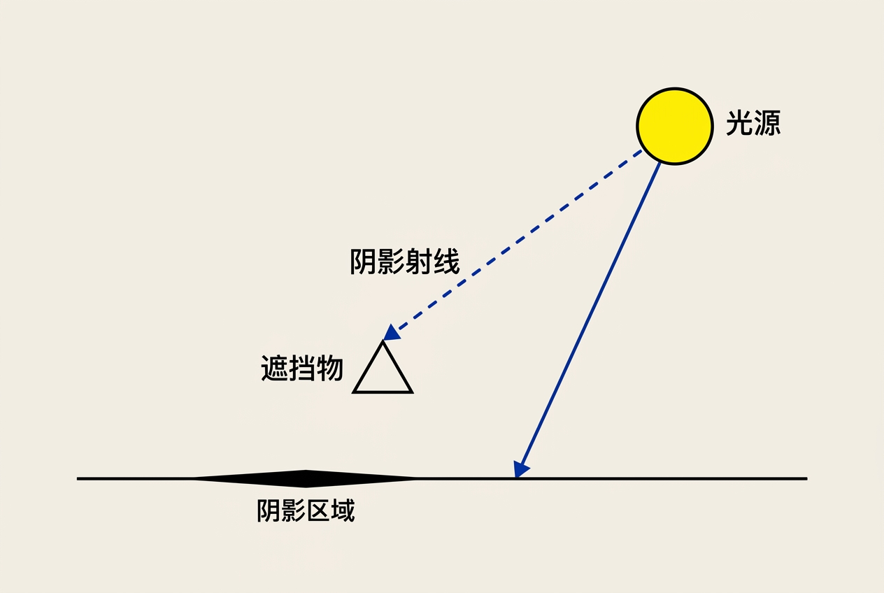 阴影光线测试