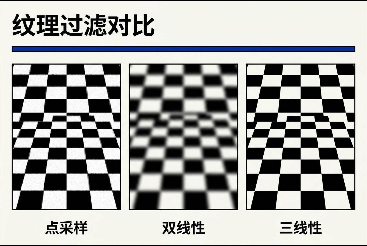 纹理过滤对比
