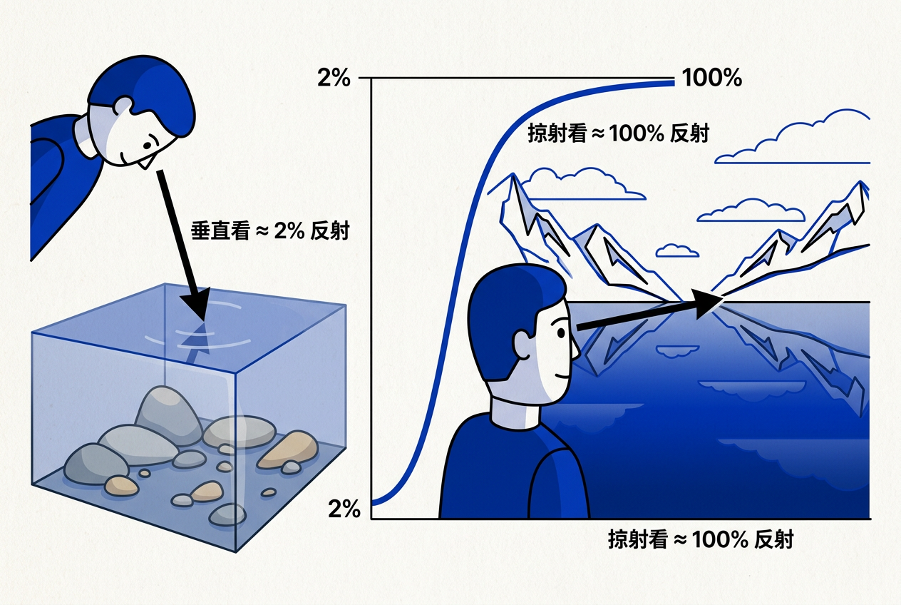 Fresnel湖面效应