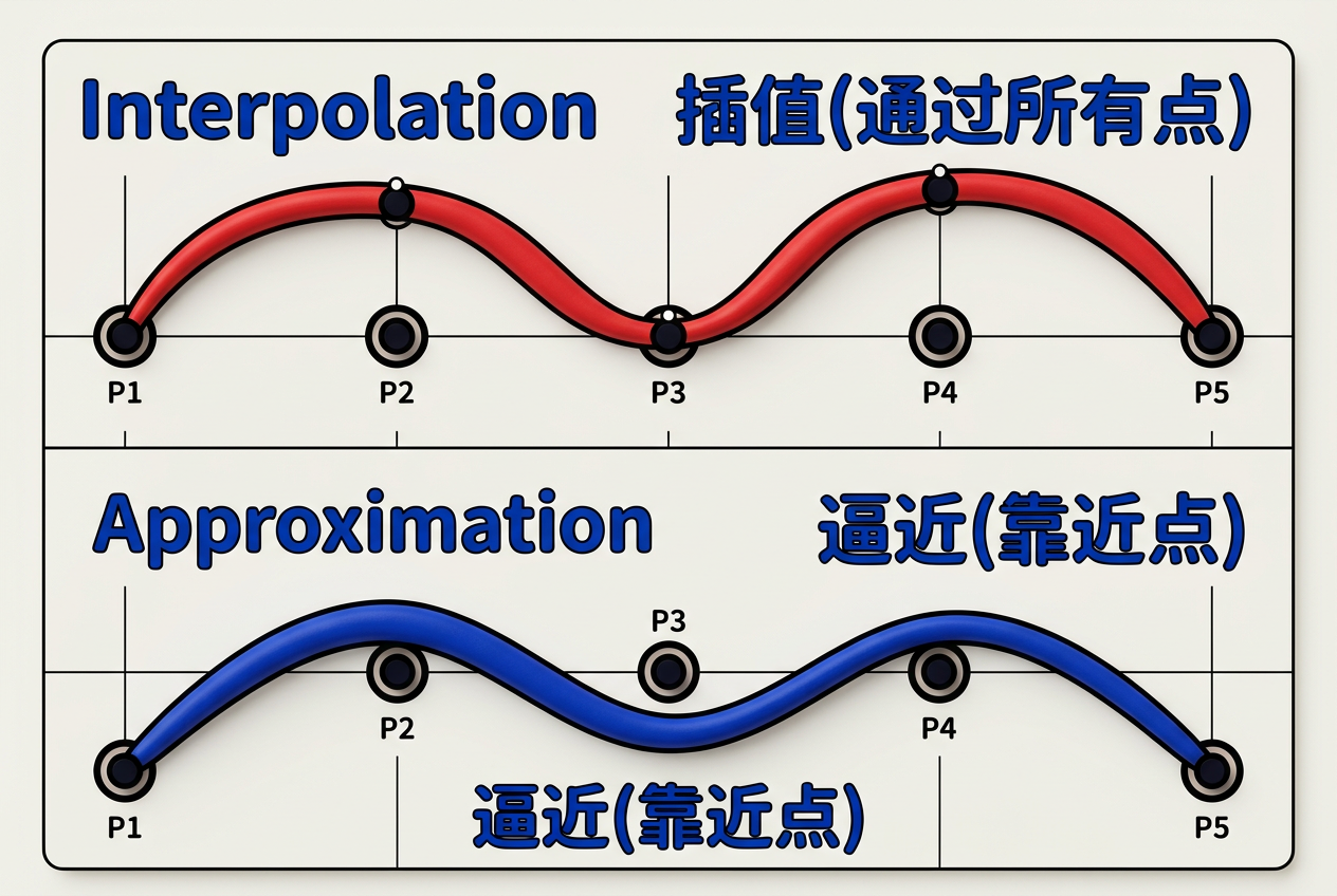 插值vs逼近对比