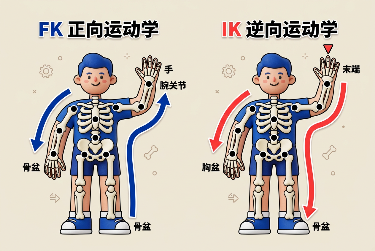 骨骼层次链FK/IK