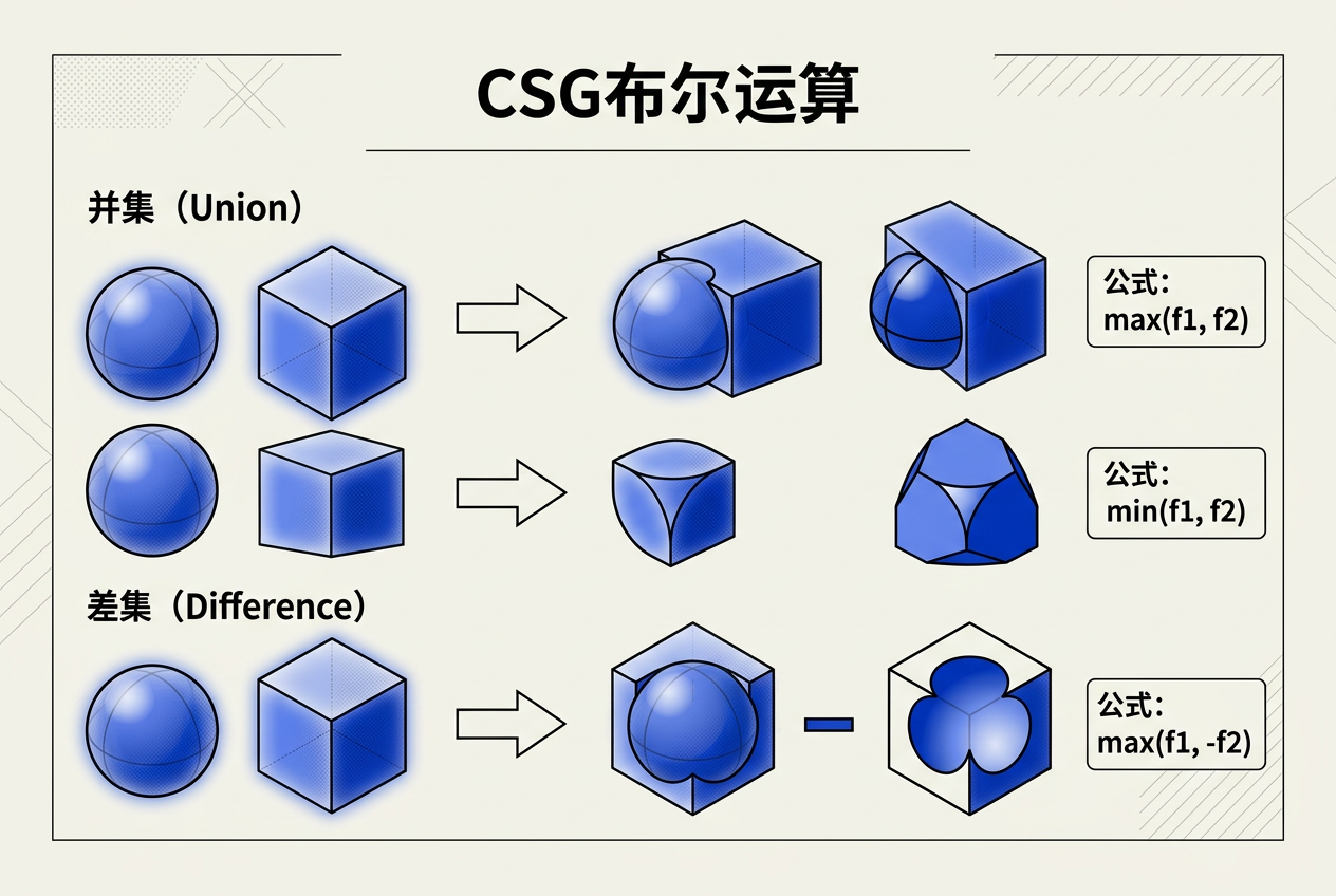 CSG布尔运算