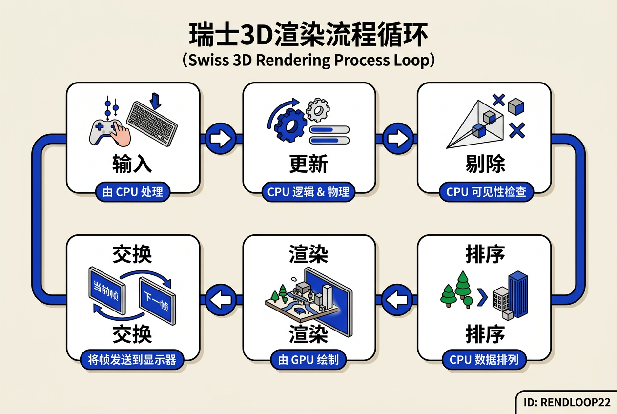 渲染循环流程图